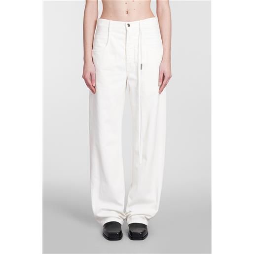 Ann Demeulemeester jeans in cotone bianco