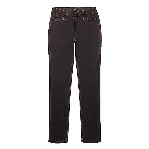 Lee scarlett high zip jeans, moody grey, 38/40 it (25w/31l) donna