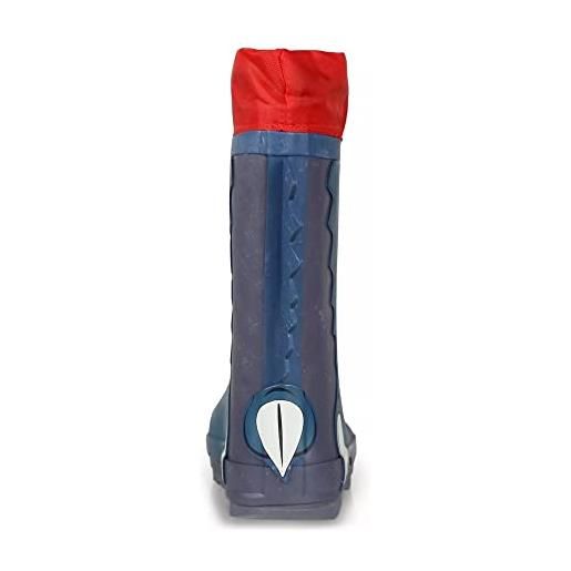 Regatta mudplay welly waterproof boot, stivali di gomma unisex-bambini, blu (prussian/blue sapphire zn1), 32 eu