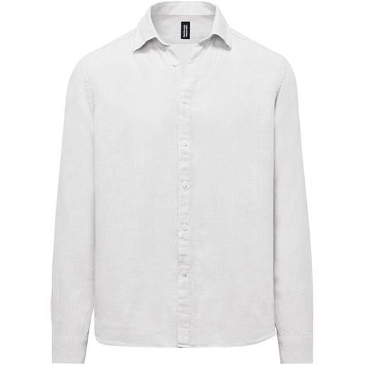 BOMBOOGIE - camicia lino bianco