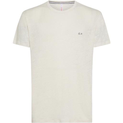 SUN 68 - t-shirt lino bianco