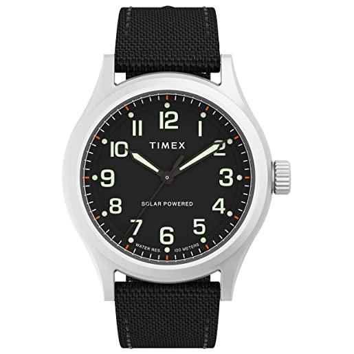 Timex orologio analogico al quarzo uomo con cinturino in tessuto tw2v64500jr