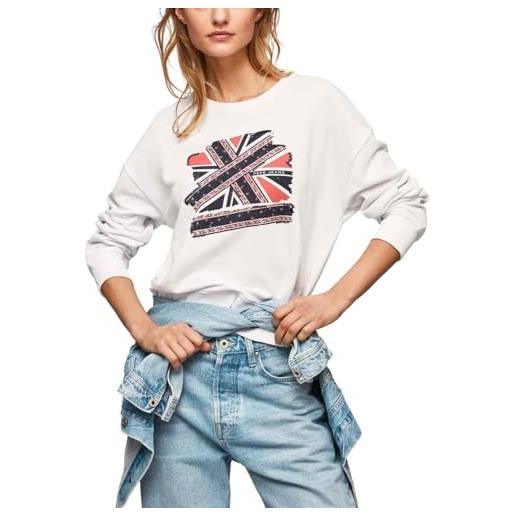 Pepe Jeans nora, maglione donna, bianco (white), xs