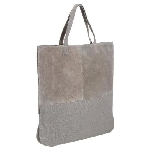 selected femme bags sandie shopperbag 16030690, borsa a spalla donna 45x45x7 cm (l x a x p), grigio (grau (cobble stone)), 45x45x7 cm (l x a x p)