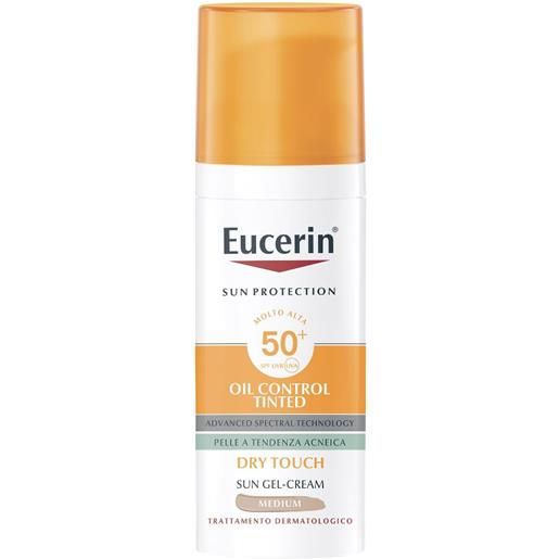 BEIERSDORF SpA eucerin sun oil control tinted gel-crème with spf50+ medium