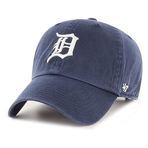 47 Brand - detroit tigers clean up cappellino regolabile - blu marino