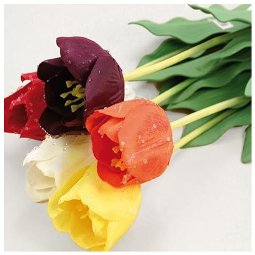 OSMA fiori artificiali della marca modello tulip with raindrops 69x6cm in 6 colors ass. 