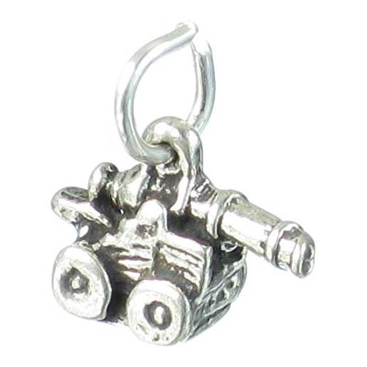Maldon Jewellery cannone piccolo charm in argento sterling. 925 x 1 cannoni charms