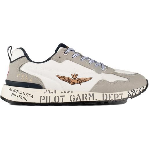 Aeronautica Militare sneakers con suola stampata bianca