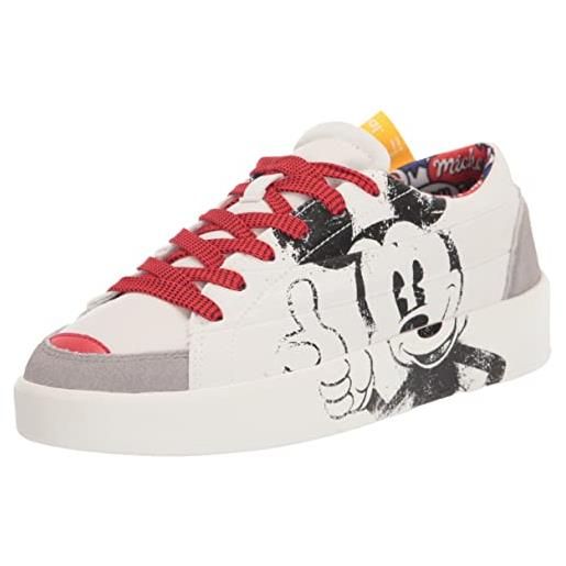 Desigual shoes_fancy_mickey, scarpe da ginnastica donna, bianco, 36 eu