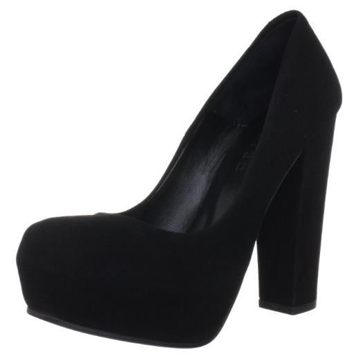SELECTED FEMME nana high heel 16029216, scarpe con la zeppa donna, nero (schwarz (black)), 41