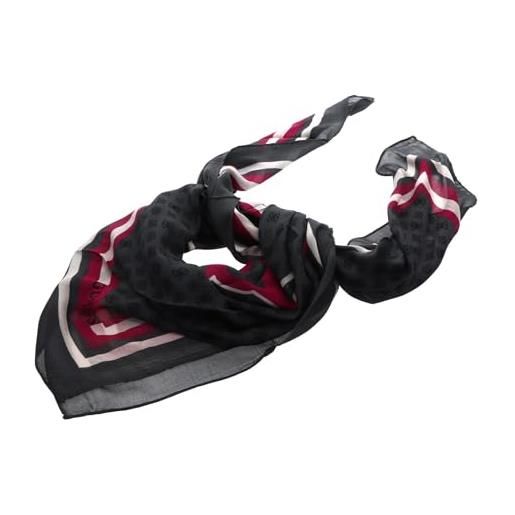 GUESS deesa logo foulard scarf 130x130 black logo