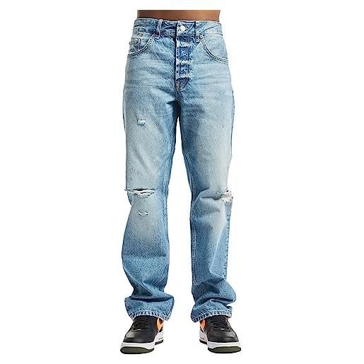 Only & Sons onsedge, jeans larghi blu chiaro 4067 noos pantaloni, azzurro (denim azzurro), w32 / l32 uomo