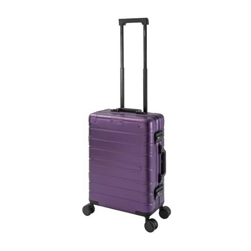 Travelhouse oslo t6005 - trolley da viaggio in alluminio, diverse misure e colori, lilla, handgepäck, valigetta