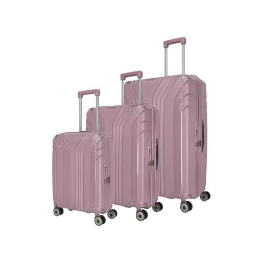 travelite elvaa - set di valigie, marca travelite, rosé s/m/l unisex, rosé, casual