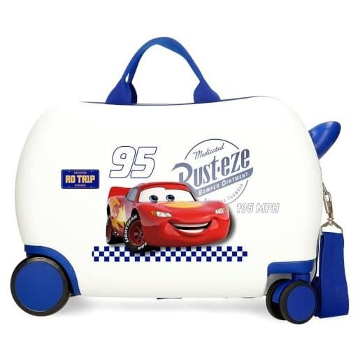 Disney joumma Disney cars trip valigia per bambini bianco 45 x 31 x 20 cm rigida abs 24,6 l 1,8 kg 2 ruote bagagli mano, bianco, valigia per bambini