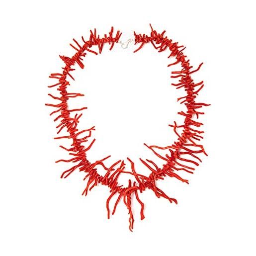 Sanna Gioielli collana corallo del mediterraneo (corallo sardo) frangia ricca