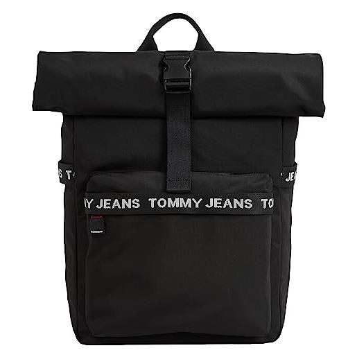 Tommy Jeans zaino uomo essential rolltop bagaglio a mano, multicolore (twilight navy), taglia unica