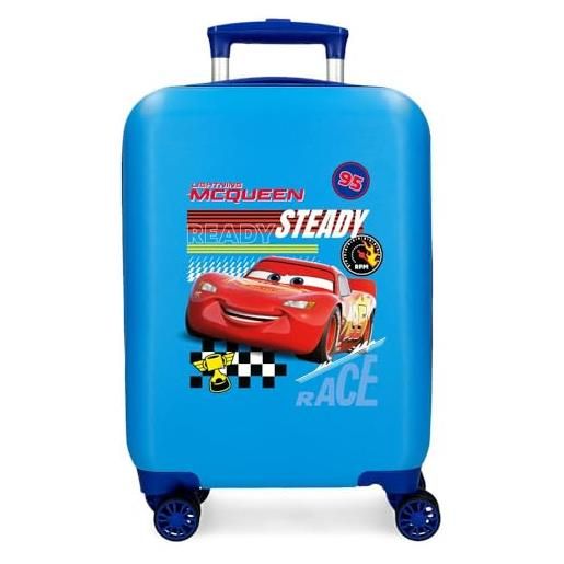 Disney joumma Disney cars lets race valigia da cabina, blu, valigia cabina