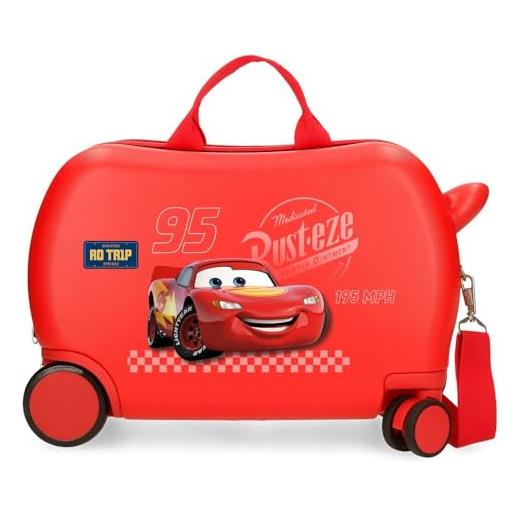 Disney joumma Disney cars trip valigia per bambini rosso 45 x 31 x 20 cm rigida abs 24,6 l 1,8 kg 2 ruote bagagli mano, rosso, valigia per bambini