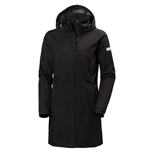 Helly Hansen w aden long, cappotto donna donna, xl, nero (black)