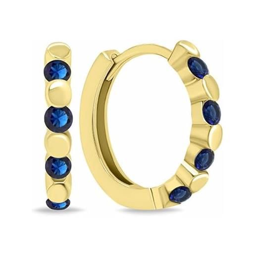 Brilio anello stylish gold-plated rings with dark blue zircons ea676yb sbs2532 marca, estándar, metallo, nessuna pietra preziosa