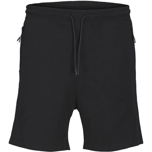 Jack & Jones pantaloncini in felpa tight fit neri da uomo