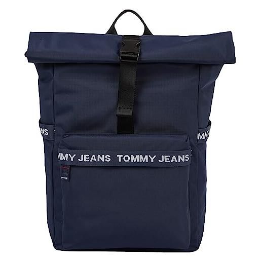 Tommy Jeans zaino uomo essential rolltop bagaglio a mano, multicolore (twilight navy), taglia unica