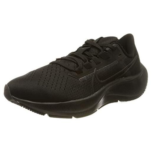 Nike air zoom pegasus 38, sneaker donna, black/black-anthracite-volt, 42 eu