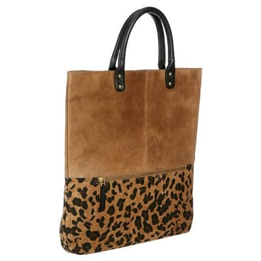selected femme bags sandie print shopper, borsa shopper donna, multicolore (mehrfarbig (comb 1)), 42x44x7 cm (b x h x t)