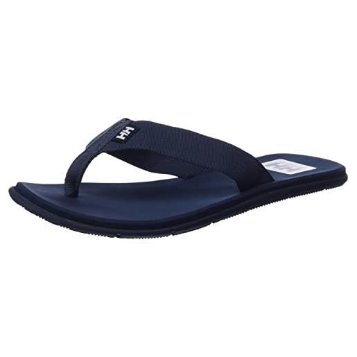 Helly Hansen logo sandal, piattaforma uomo, blu navy off white, 41 eu