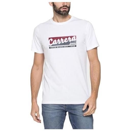 Carrera Jeans - t-shirt in cotone, bianco (l)