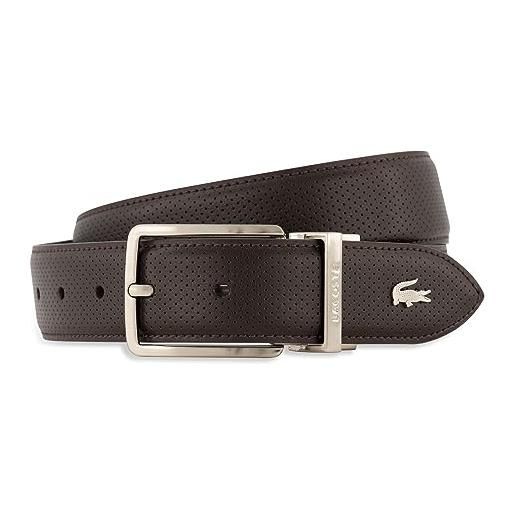 Lacoste elegance reversible belt w110 marron noir - accorciabile