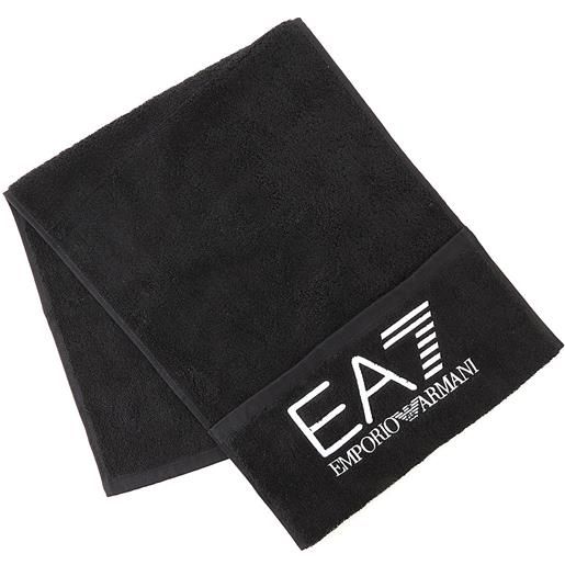 EA7 asciugamano da tennis EA7 unisex woven towel - black