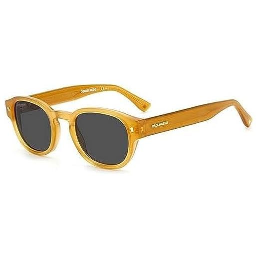 DSQUARED2 dsquared d2 0014/s sunglasses, ft4/ir honey gold, 49 unisex