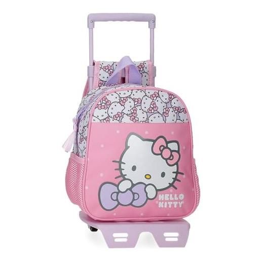 Hello Kitty my favourite bow zaino asilo rosa 23 x 25 x 10 cm poliestere 5,75l, rosa, zaino asilo