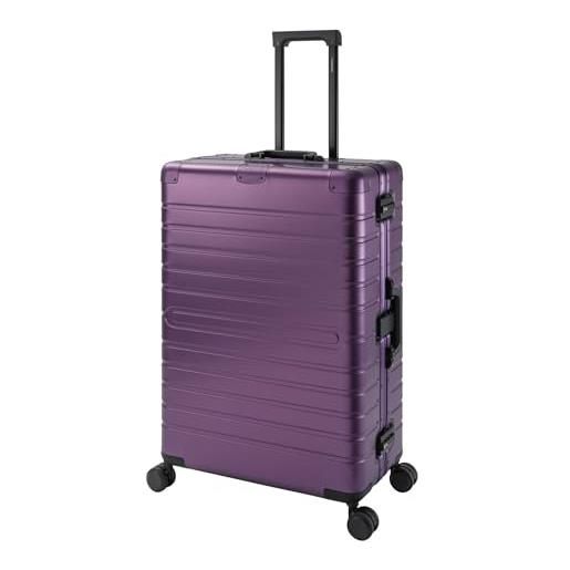 Travelhouse oslo t6005 - trolley da viaggio in alluminio, diverse misure e colori, lilla, großer koffer, valigetta