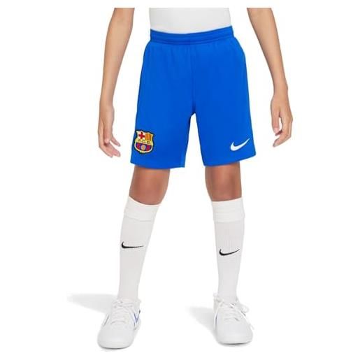 Nike unisex kids shorts fcb y nk df stad short aw, royal blue/white, dx2781-463, xs