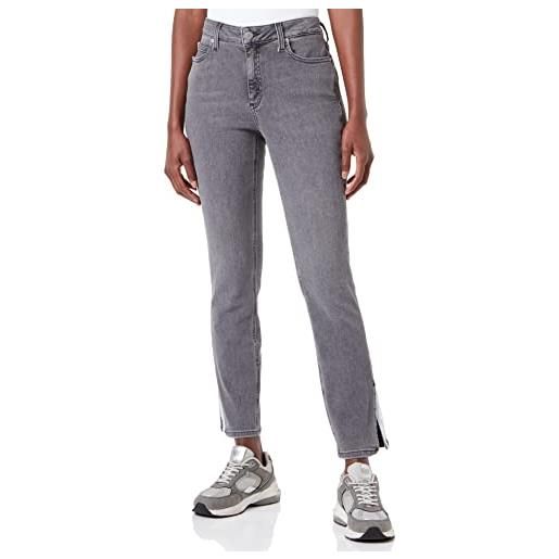 Calvin Klein Jeans mid rise skinny ankle j20j219313 pantaloni, denim (denim grey), 34w donna