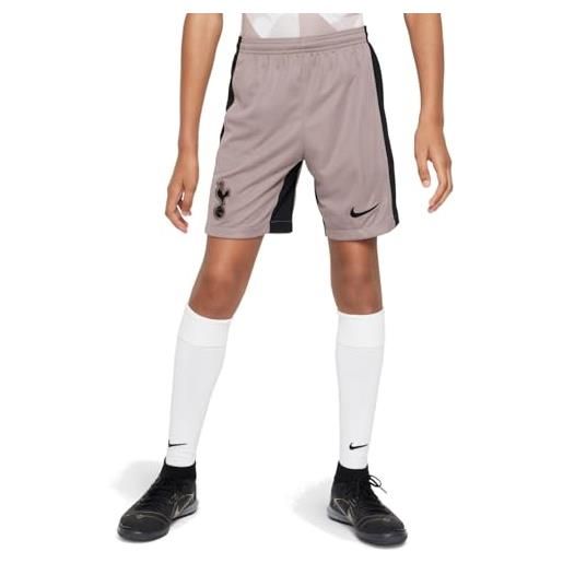 Nike unisex kids shorts thfc y nk df stad short 3r, taupe haze/black, dx9857-210, m