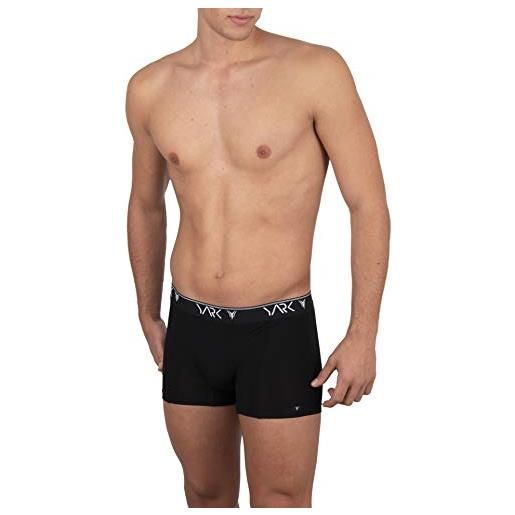 YARK boxer uomo underwear "new generation tencel" made in italy (xl 48/50 it uomo, nero)