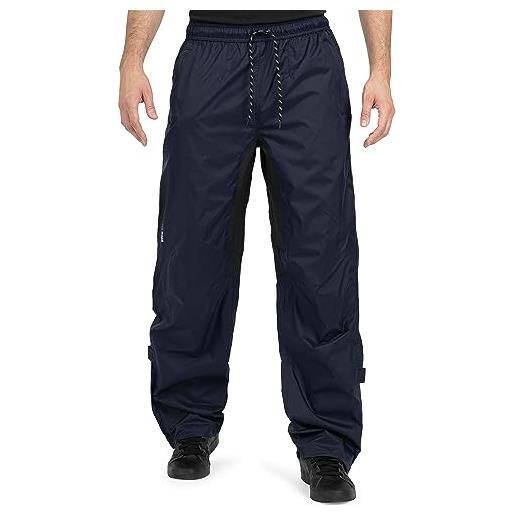 Höhenhorn pluvia - pantaloni impermeabili da uomo, traspiranti, con borsa per il trasporto, blu scuro, m