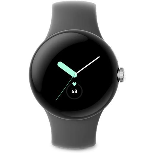 Google smartwatch Google pixel watch amoled 41 mm digitale touch screen argento wi-fi gps (satellitare) [7762992]