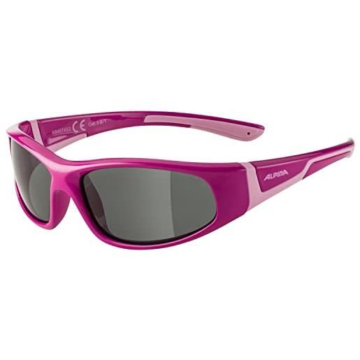 ALPINA unisex - bambini, flexxy junior c occhiali da sole, pink-rose gloss, one size