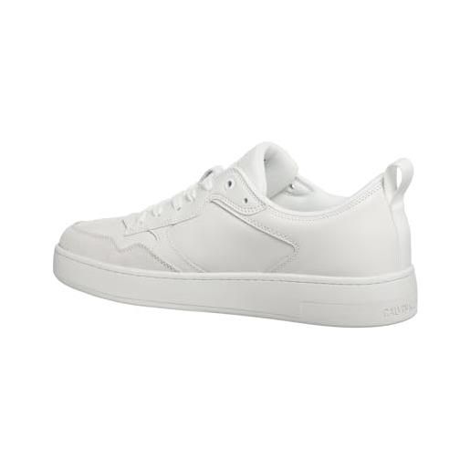 Calvin Klein Jeans basket cupsole low lth ml ym0ym00574, sneaker con suola uomo, bianco (triple bright white), 43 eu