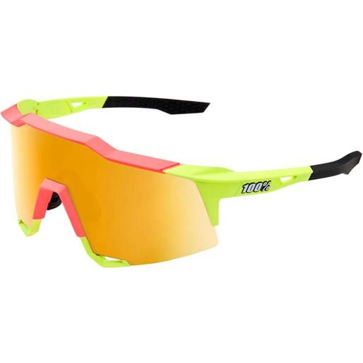 100percent occhiali 100% speedcraft - matte washed out neon yellow standard / giallo