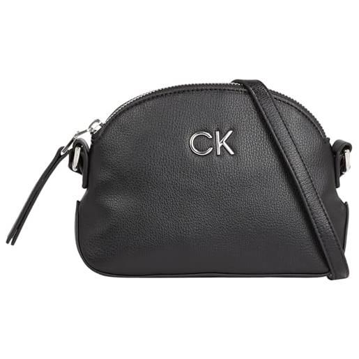 Calvin Klein daily small dome pebble k60k611761, borse a tracolla donna, nero (ck black), os