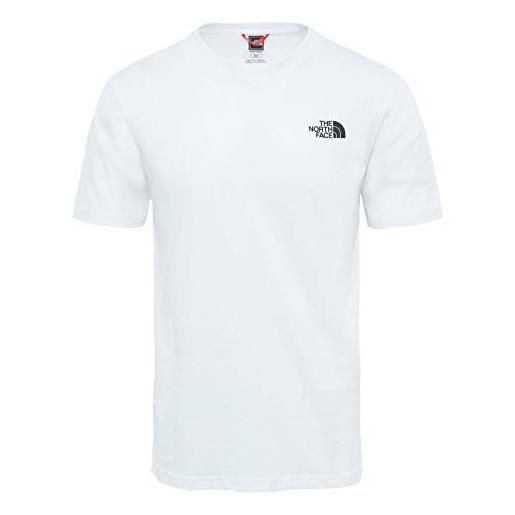 The North Face t-shirt rosso box, uomo, bianco/tnf bianco, xs