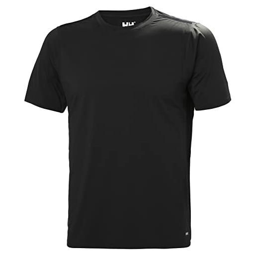 Helly Hansen tech trail maglietta, uomo, nero (990 black), m