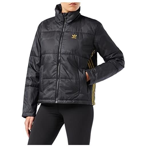 Adidas h20413 puffer jacket giacca donna black/carbon 42